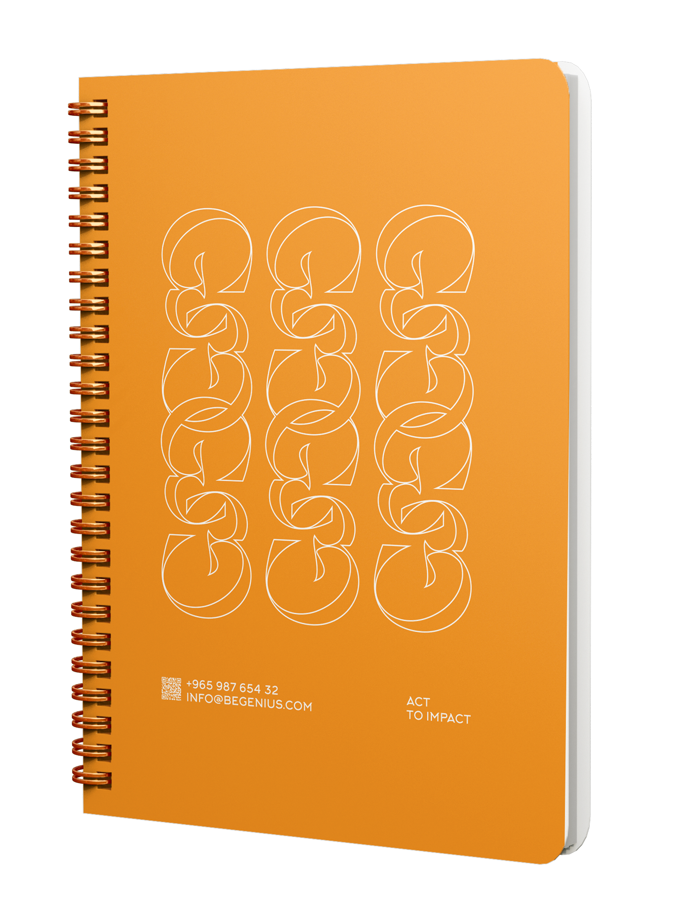 B Genius Notebook Back