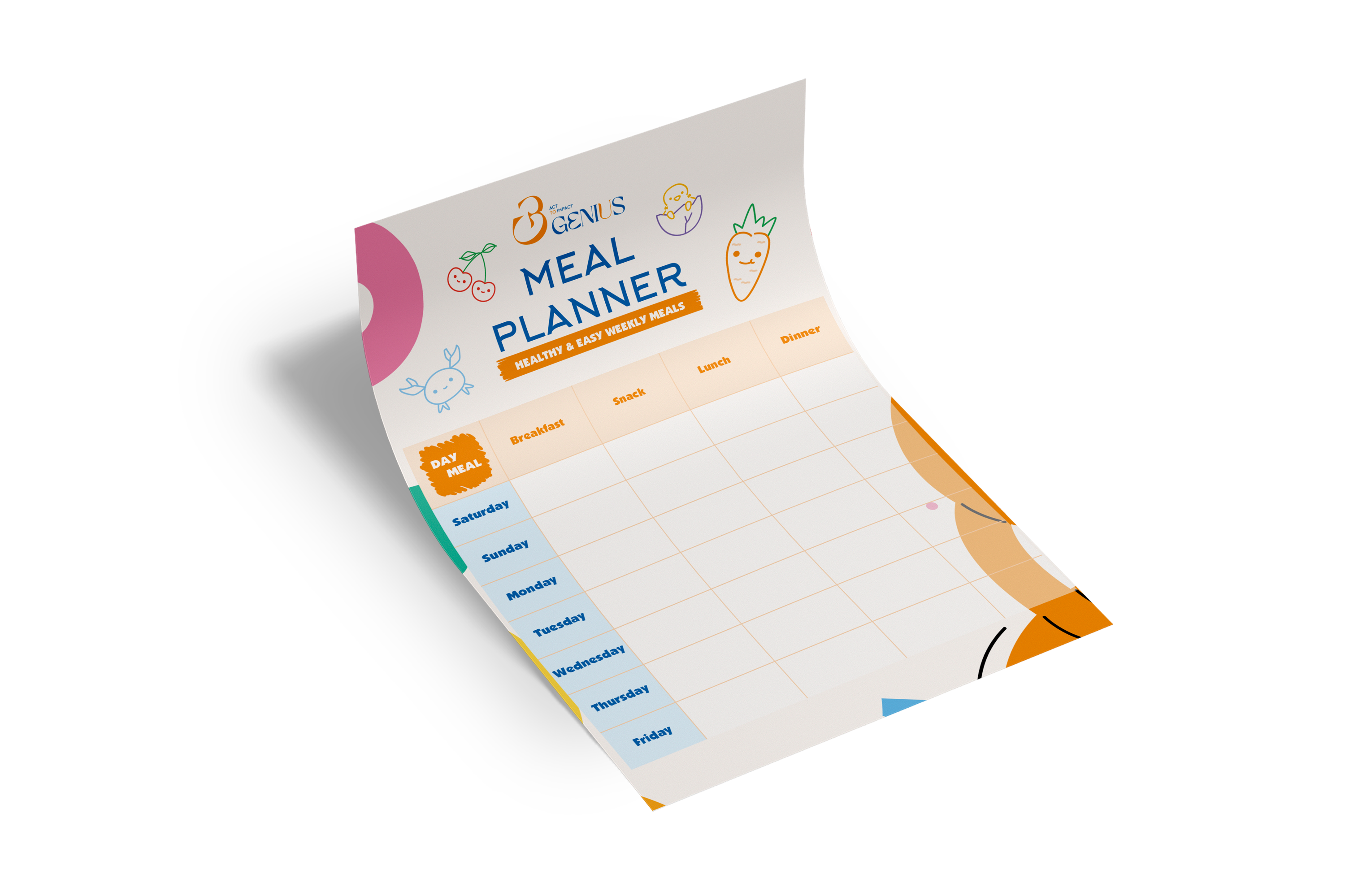 B Genius Meal Planner